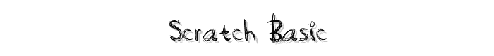 Scratch Basic font